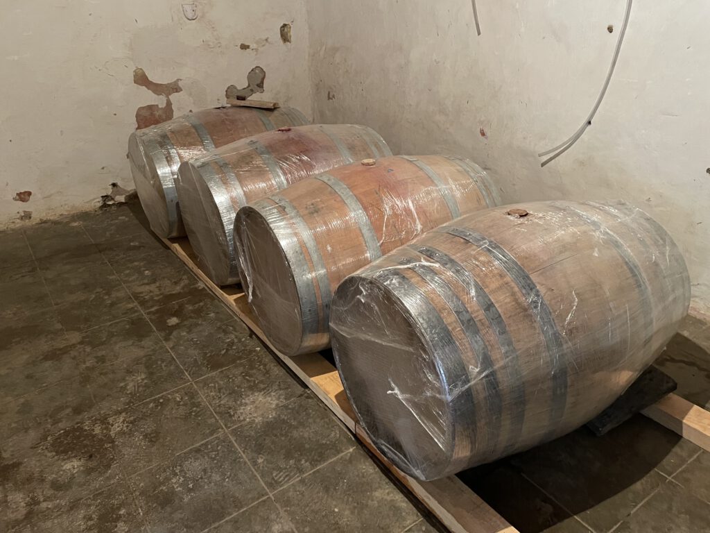 Aging Barrels at Benitos